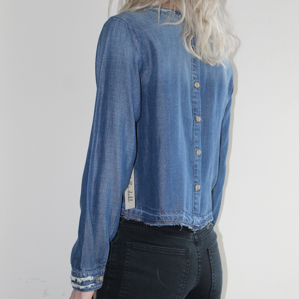 Bella Dahl Denim Crop Top - Picture 6 of 7